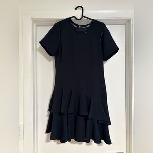 Rebecca Taylor Navy Short Sleeve Dress